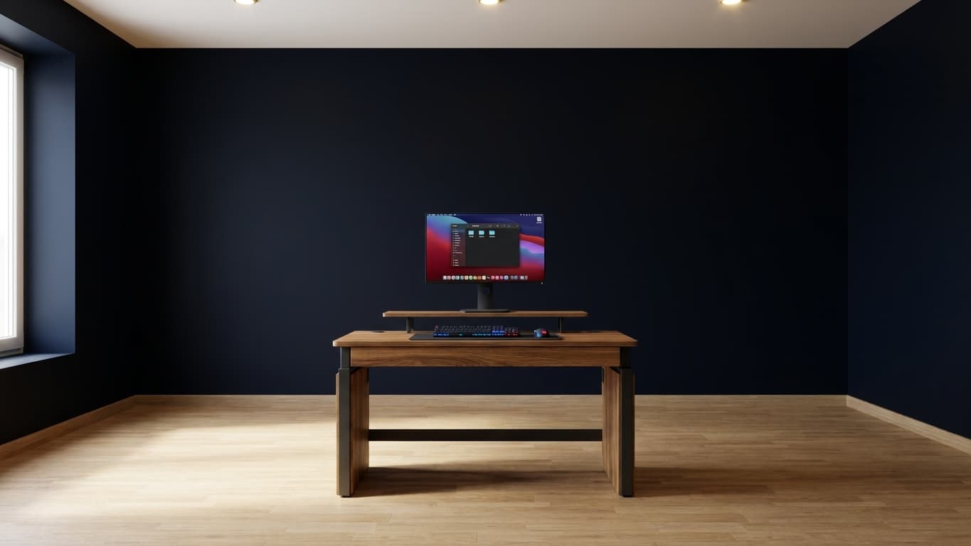 Biurko Deskraft — widok z przodu